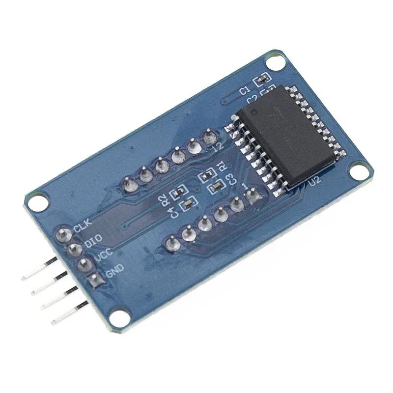 1pcs TM1637 4 Bits Digital LED Display Module For Arduino 7 Segment 0.36Inch Clock RED Anode Tube Four Serial Driver Board