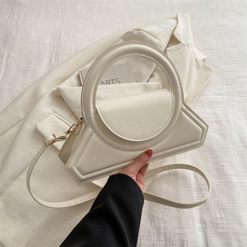 Niche design handbag early spring new fashion trendy simple solid color shoulder crossbody handbag women's bag tide