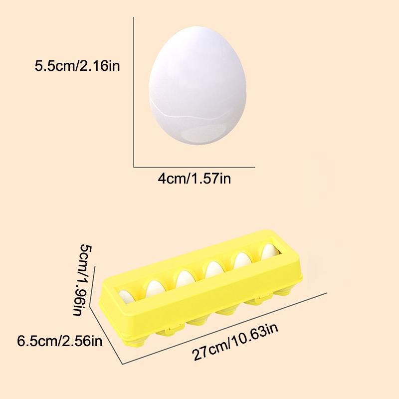 Matching Eggs Puzzle Set, 12-Piece Number & Color Sorting Learning Toy, Fine Motor Skills Development Game, Travel-Friendly Gift