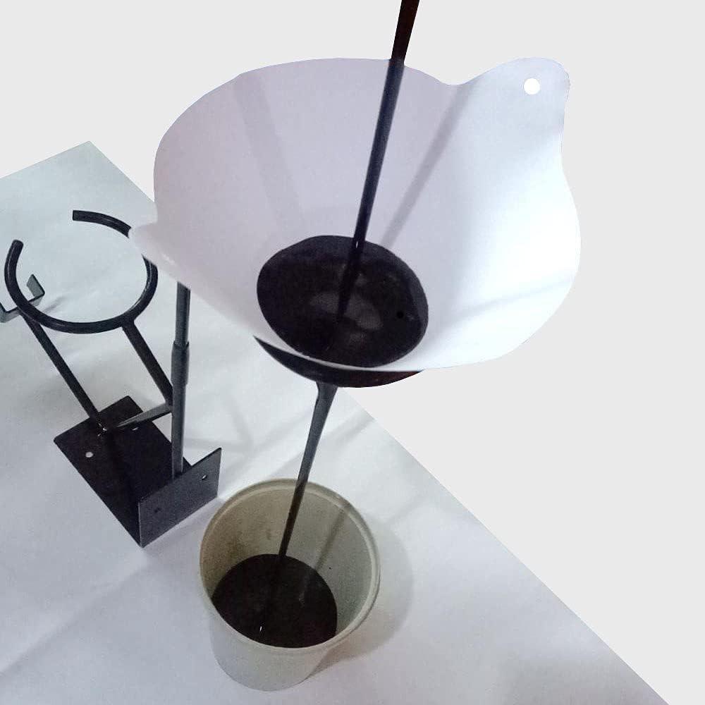 Farbsieb, 100 Stück Farbfilter, Einweg-Farbsiebe mit faltbarem Silikontrichter, Farbzubehör für Wassertransferdruck