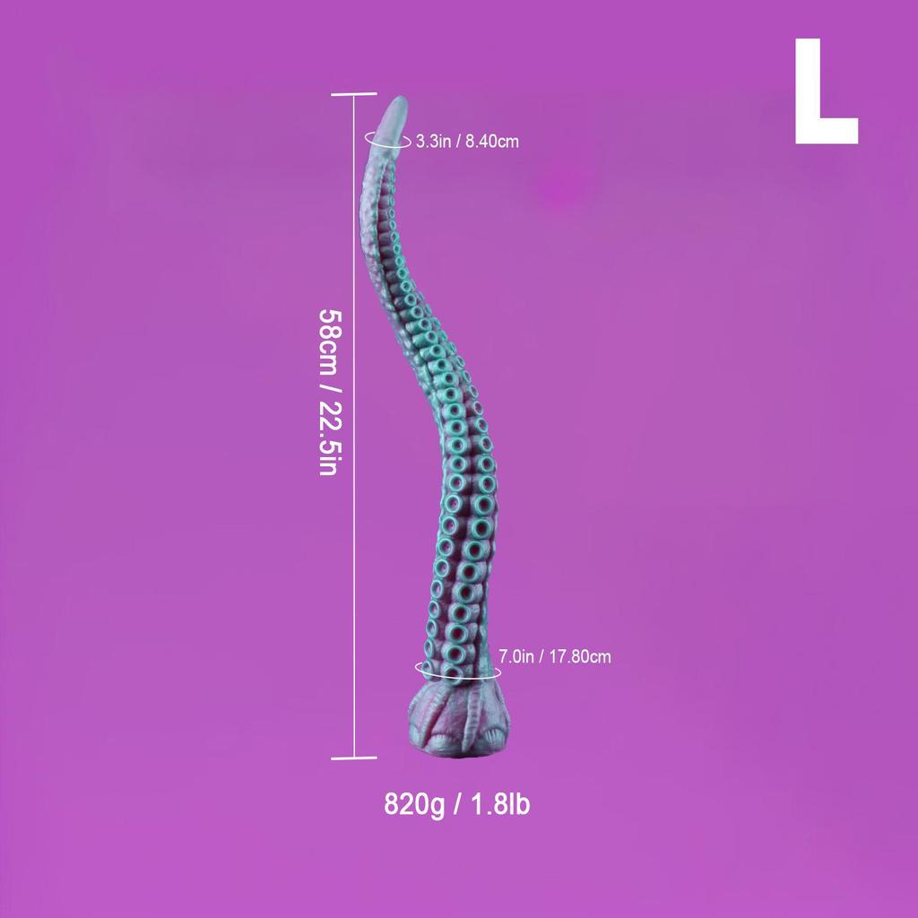 New Ultra-Long Silicone Octopus Tentacle Anal Plug for Unisex Use