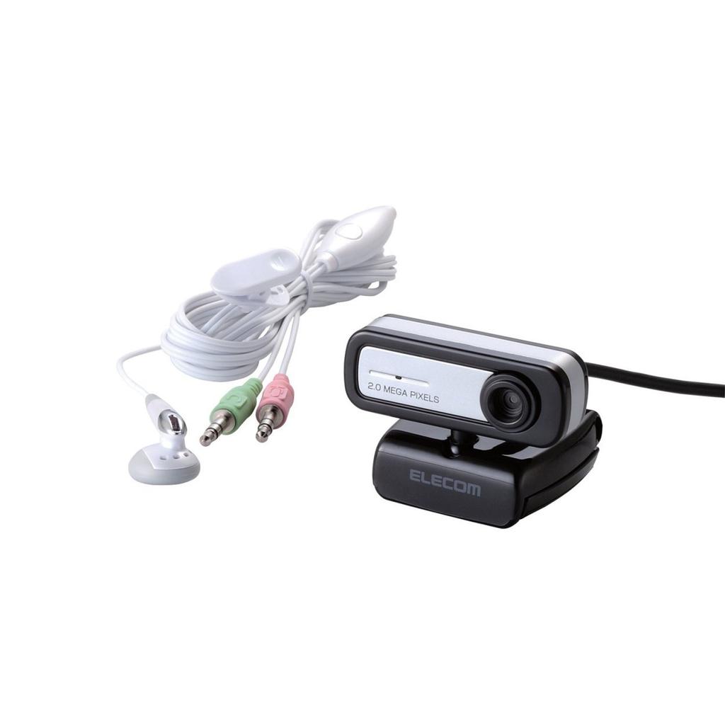 ELECOM WEB Camera 2MP Microphone MAC Compatible Black Built-in UCAM-C0220FENBK