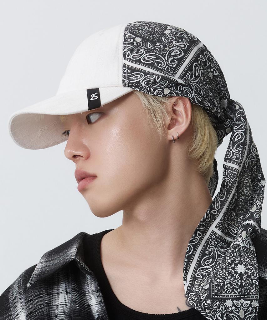 Beullaegsaenjeu Damaged Paisley Scarf Ball Cap (3 Colors)