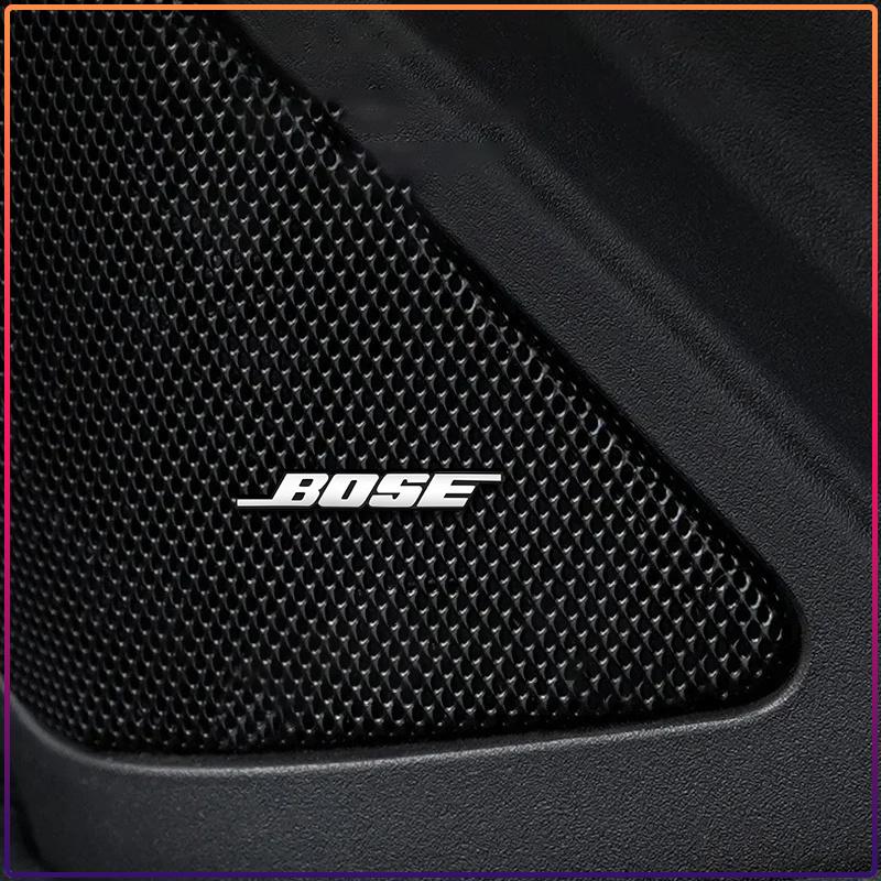 BOSE Letter Logo Badge aluminum 3D car audio stickers For bmw Dacia Alfa Romeo Lada Skoda Hyundai Infiniti Volvo Jaguar