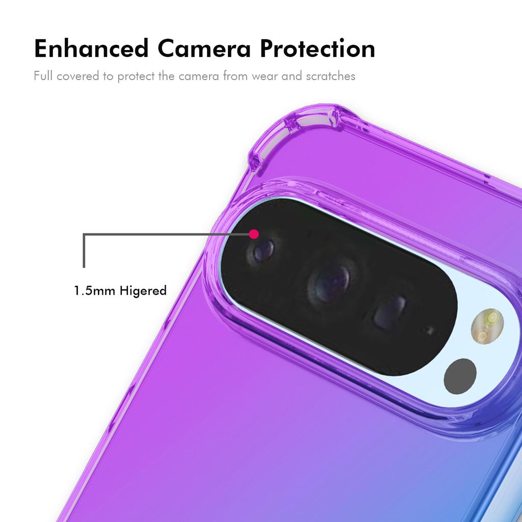 Für Google Pixel 9 Pro XL TPU Hülle ENKAY Verdickte Vier Ecken Sturzsichere Handy Rückseite