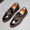 Stylish Man Shoes Leather Casual Business Fashion Embroidery Loafers Men British Style Monk Mens Slip-on Outdoor Shoe