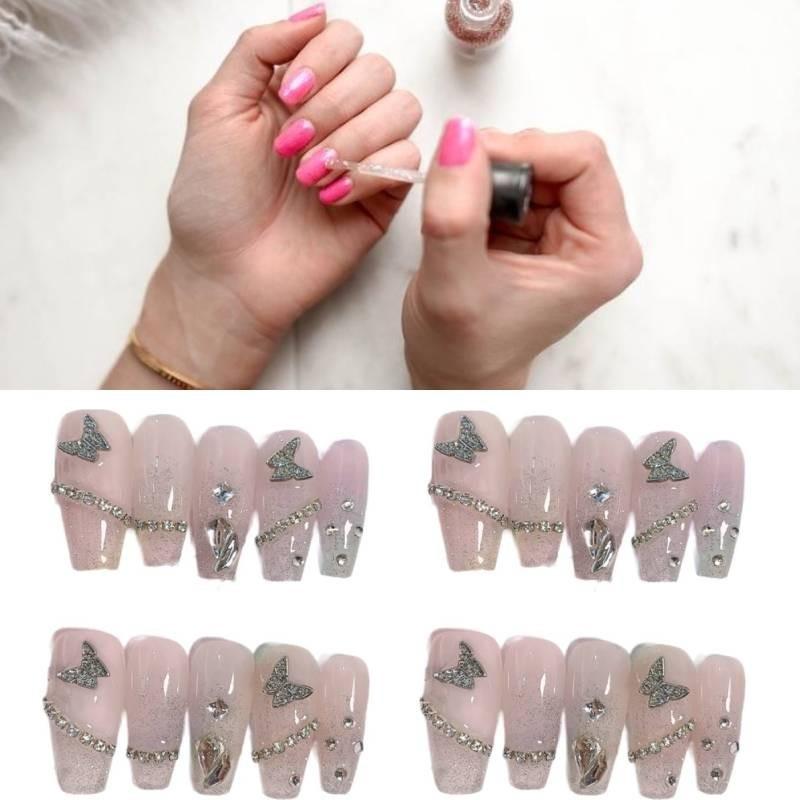 Nail Phototherapy Handmade Patch Metal Butterfly Explosion Flash Detachable