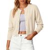 Women's Short Single Breasted Cardigan Sweater for Casual Daily Wear