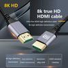 8K HDMI Cable 48Gbps Certified Ultra High Speed HDMI Cable Braided Cord-4K@120Hz 8K@60Hz, DTS:X, HDCP 2.2 & 2.3, HDR 10 Compatible Roku TV/PS5/HDTV