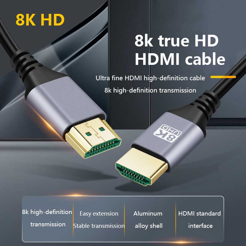 8K HDMI Cable 48Gbps Certified Ultra High Speed HDMI Cable Braided Cord-4K@120Hz 8K@60Hz, DTS:X, HDCP 2.2 & 2.3, HDR 10 Compatible Roku TV/PS5/HDTV