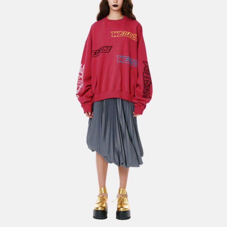 WE11DONE Sweatshirt Unisex Pink WD-TS1-22-654-U-PK