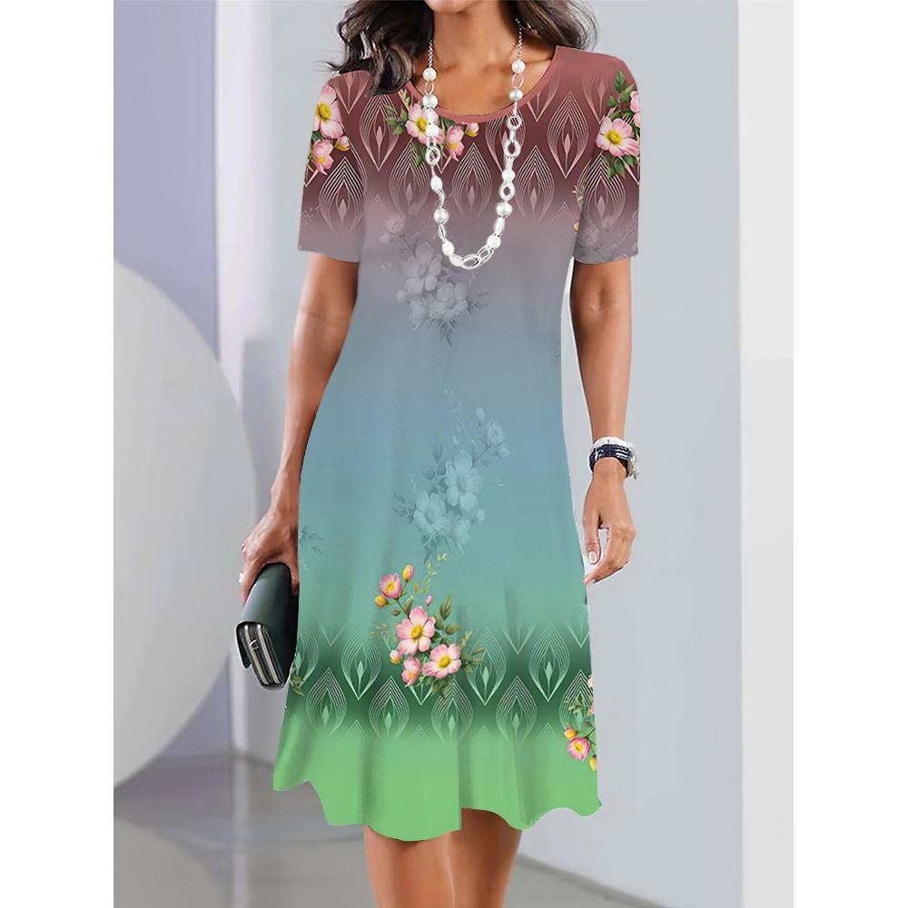 

Літні А-силуетні сукні для відпустки великих розмірів жіночий одяг M