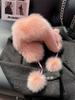Fox Fur Ear Protection Fur Lei Feng Hat Female Ski Hat Parent-child Furry Hat Headband Hat Thickened Warm Snow Hat
