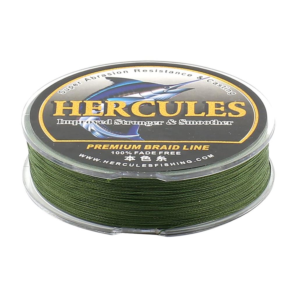 HERCULES PE Angeln Casting für Seeboot Stöcker und Schnur, Farbecht, 4-fach geflochten, Weitwurfschnur, Hochfest, Hochelastisch,