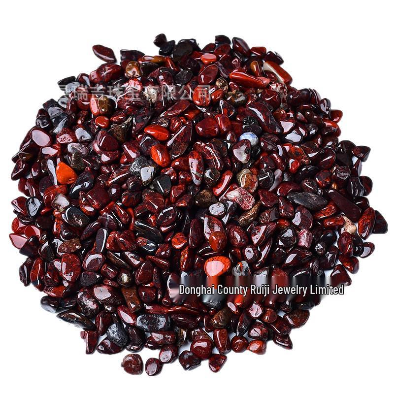 

Red Jasper Natural Chicken Blood Stone for Buddha Ornaments, Fish Tank, Flower Pot, and Landscaping. 9-12mm 100g