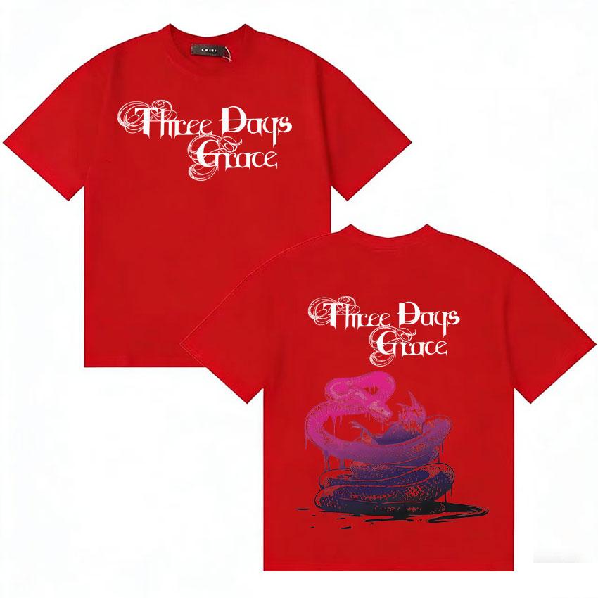 Three Days Grace Trendy Music Tshirts Cotton Harajuku Short Sleeve Tshirt  Unisex Women Y2K Teenagers High Quality T Shirt Unisex