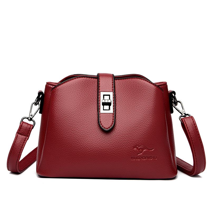 Bucket Bag Fashionable One-shoulder Crossbody Women's Bag New High-end Multi-layer Large-capacity Women's Bag