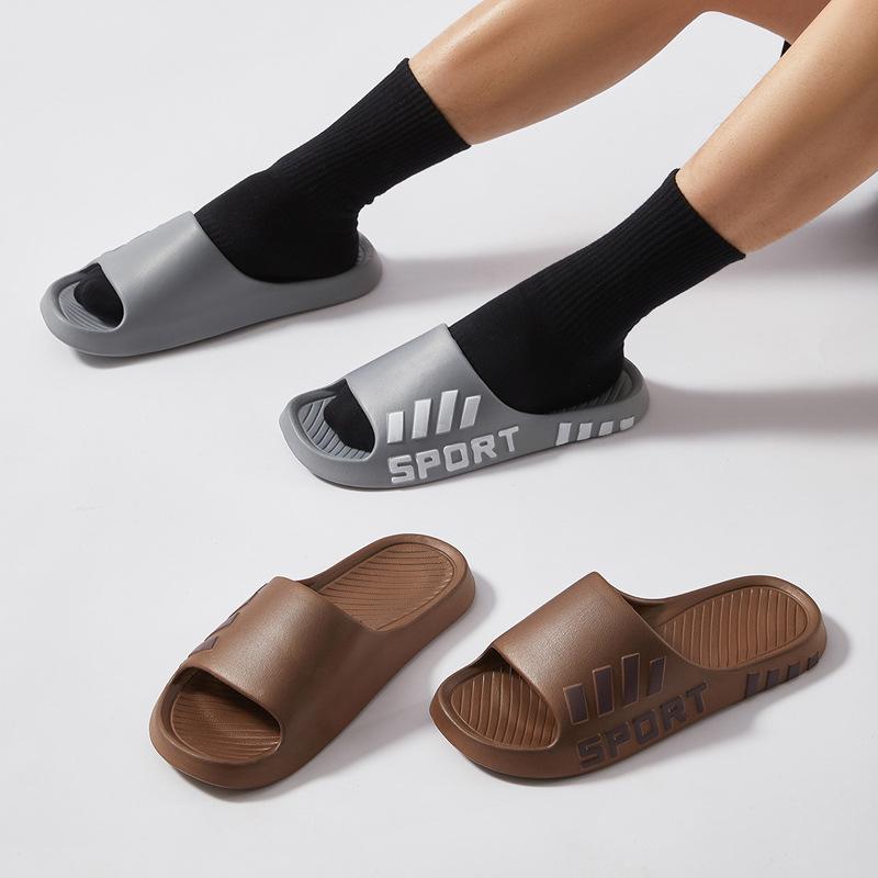 Summer Slippers Men's Indoor and Outdoor Wear Cool Slippers One-word Slippers EVA Sports Slippers Ins Slippers Men