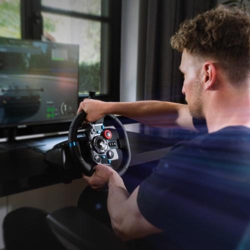 Logitech G920/G29 Driving Force Steering Wheels & Pedals, for PC, PS5, PS4, Black
