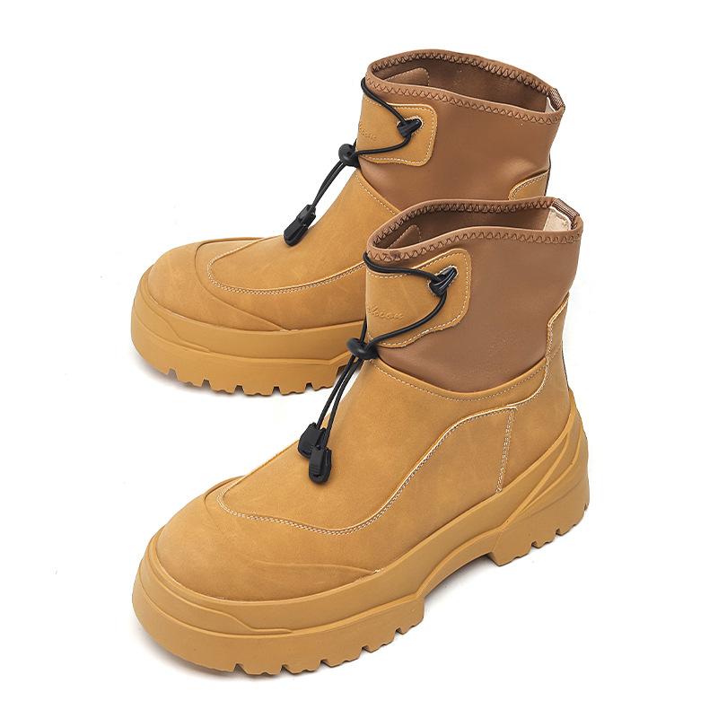 Outdoor Functional Wind Martin Boots Hiking Platform Snow Boots Men's British Wind Locomotive Boots 4722-R