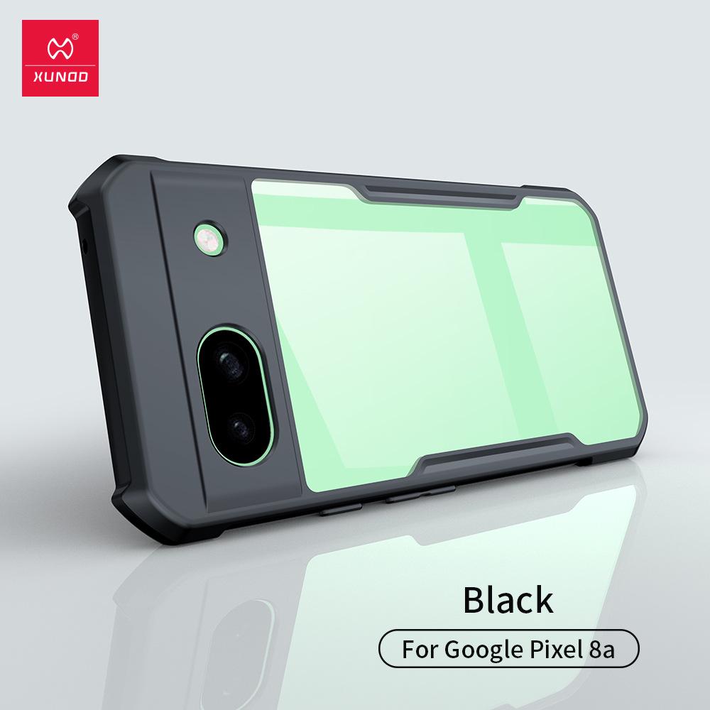 

Тонкий защитный чехол Xundi против падений для Google Pixel 8a Google Pixel 8A прохладный черный