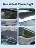 Car Sunroof Mosquito Net Magnetic Sun Shade Mesh UV Heat Protection Breathable Anti-Mosquito Dust Proof for Sedan SUV