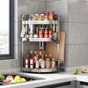 Handon 3-Tier Stainless Steel Rotatable Kitchen Organizer Shelf
