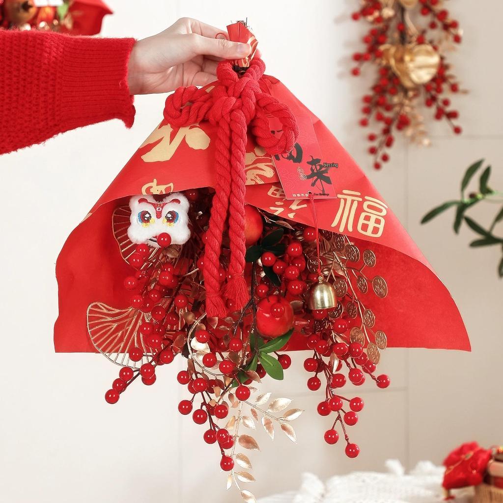 2025 Jahr der Schlange Chinesischer Knoten Anhänger: Neuer Stil Frühlingsfest Wanzi-Knoten Fu Ornament für Neujahr und Einzugsdekoration.