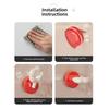 No Punching Shower Suction Hooks Suction Cup Robes Hooks Durable Load-Bearing Hooks  Towel Hanging