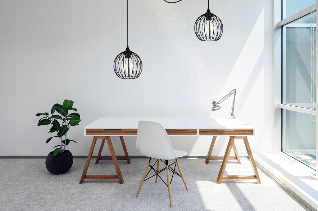 MODERN SPIDER HANGING LAMP, WIRE CEILING