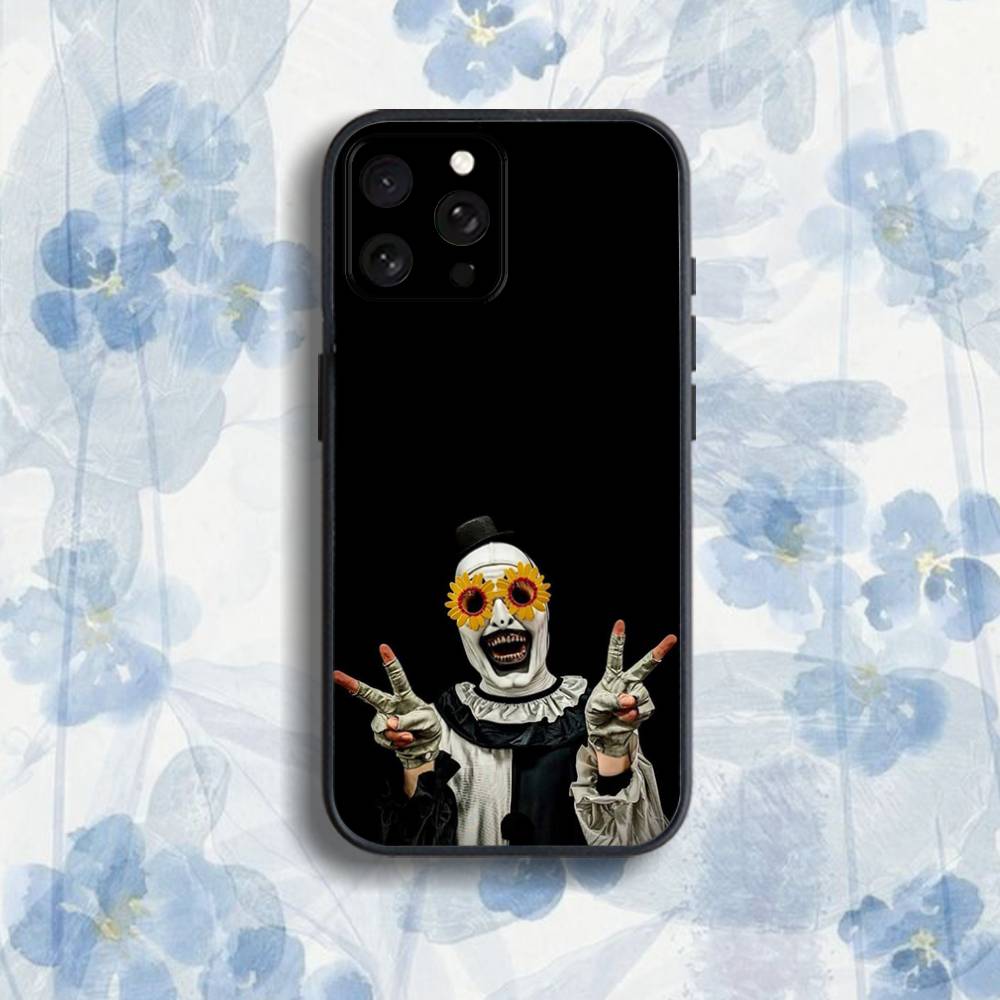 TerrifierS A-Art the C-Clown Phone Case For iPhone 17,16,15,14,13,12,Pro,Max,Plus,E,SE4,Air,Mini Black Soft Box