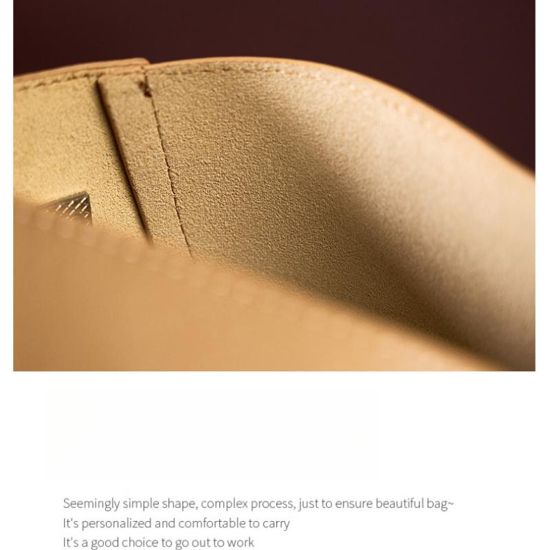 Large Bags, Women's Spring and Summer Women's Bags, Messenger Bags, Versatile Leather Single Shoulder Large-capacity Commuter Bucket Bags