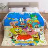 Flauschige Weiche Decken für Dekorative Sofadecke S-SpongeBobes Zuhause und Dekoration Karierte Sommerdecke Bettüberwurf auf dem Bett