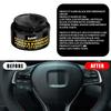 Versatile Car Restoration Cream - PE Material, Shiny Finish Enhancer for Plastic Parts & Tires, Black Restoration Solution for
