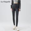 La Chapelle Women's Ribbed High-Waist Cotton Leggings