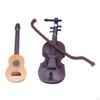 1/12 Mini Wooden Musical Instrument Model Toys Life Scene Doll House Oranments