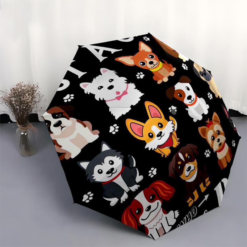 1pc Dog Lover Gifts for Women Umbrella with Plastic Handle,Suitable for All Seasons Home Travel Outdoor UmbrellaDD588