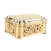 Metal Jewelry Storage Box Vintage Alloy Small Treasure Chest Case Trinket   for Ear s Necklace Bracelet