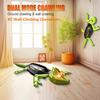 Wall Climbing RC Gecko Toy Rechargeable Remote Control Lizard with LED Eyes Dual Mode for Floor Wall Gift for Kids Boys