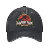 2026 Jurassic Park Basebollkeps Vintage Sliten Denimmössa Unisex Stil Utomhus Träning Presentkepsar Hatt