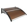 Window Door Awning Canopy 40" X 40", UPF 50+ Polycarbonate Entry Door Outdoor Window Awning Exterior, Front Door Overhang Awning for Sun Shutter, UV,