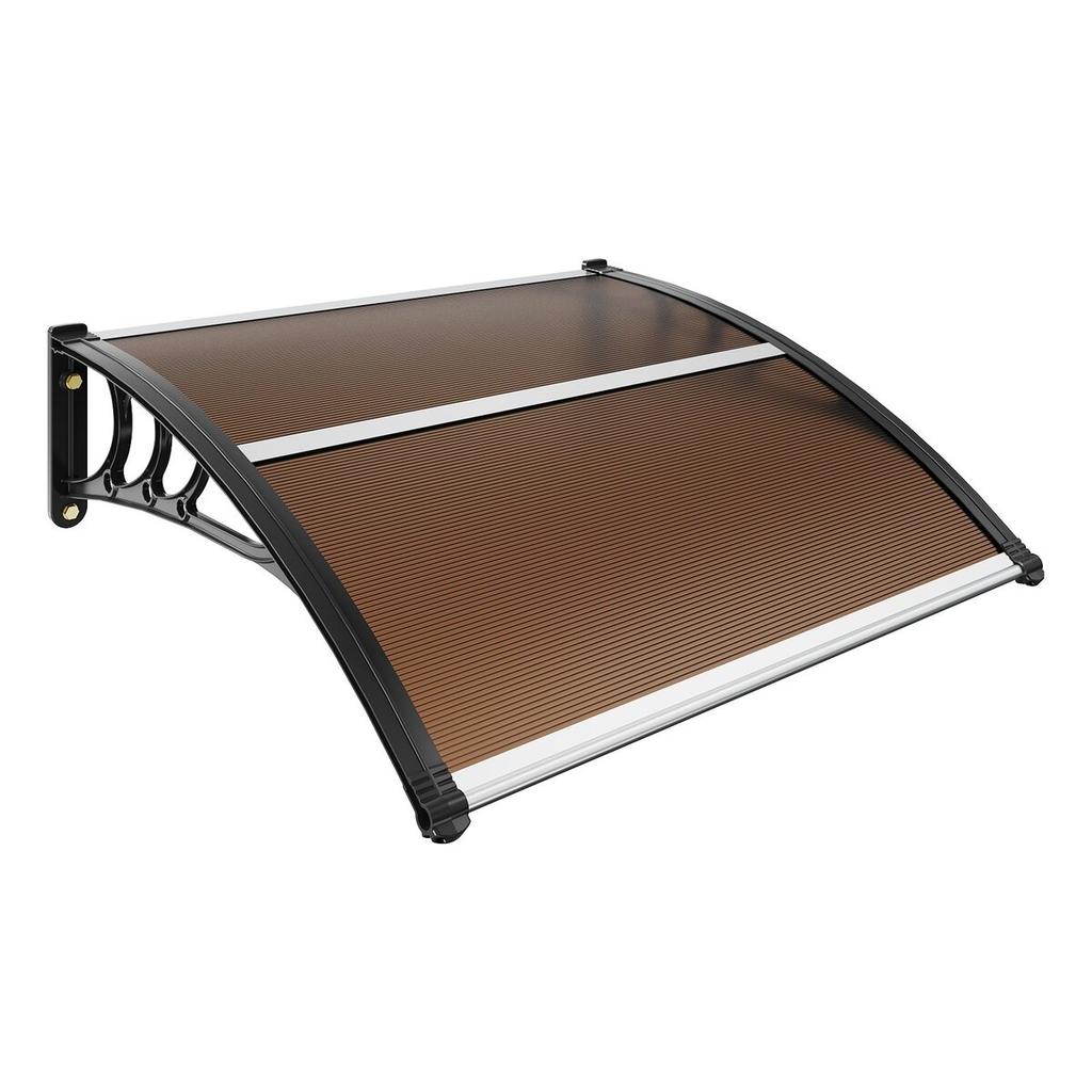 Window Door Awning Canopy 40" X 40", UPF 50+ Polycarbonate Entry Door Outdoor Window Awning Exterior, Front Door Overhang Awning for Sun Shutter, UV,
