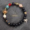 Eight Planets and Twelve Constellations Natural Stone Beaded Bracelet