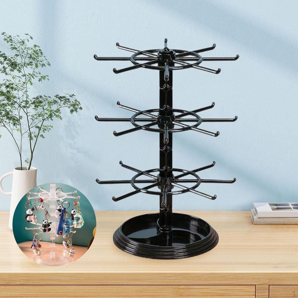Bracelet Display Stand 3 Layer Rotating Jewelry for Dressing Table Bangle
