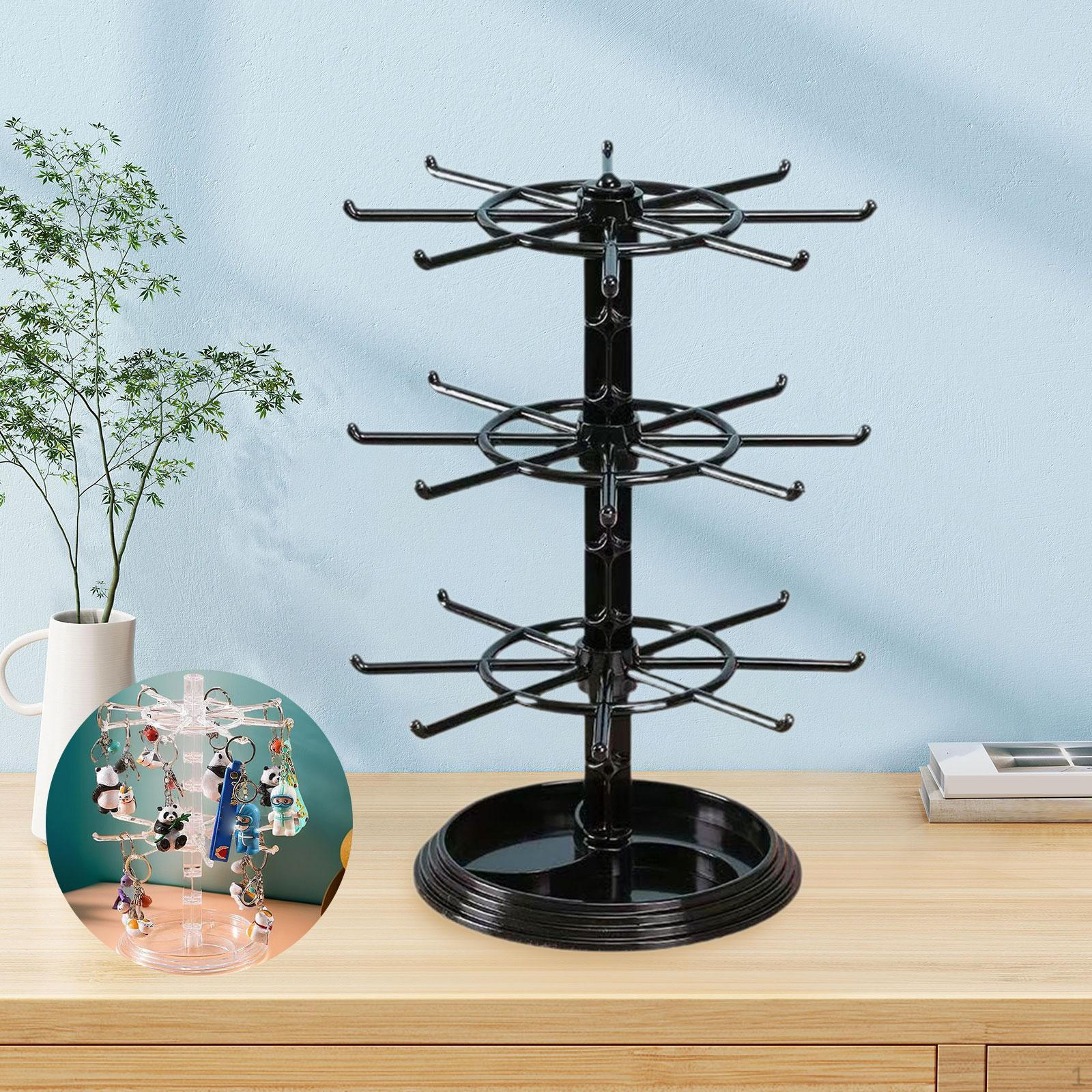 

Подставка для браслетов 3-ярусная вращающаяся для украшений для туалетного столика браслет чёрный