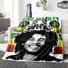 Bob Marley Blanket Durable Comfort Suitable for Bed Office Couch Four Seasons Universal Digital Print Best Holiday Gift for Friends Family