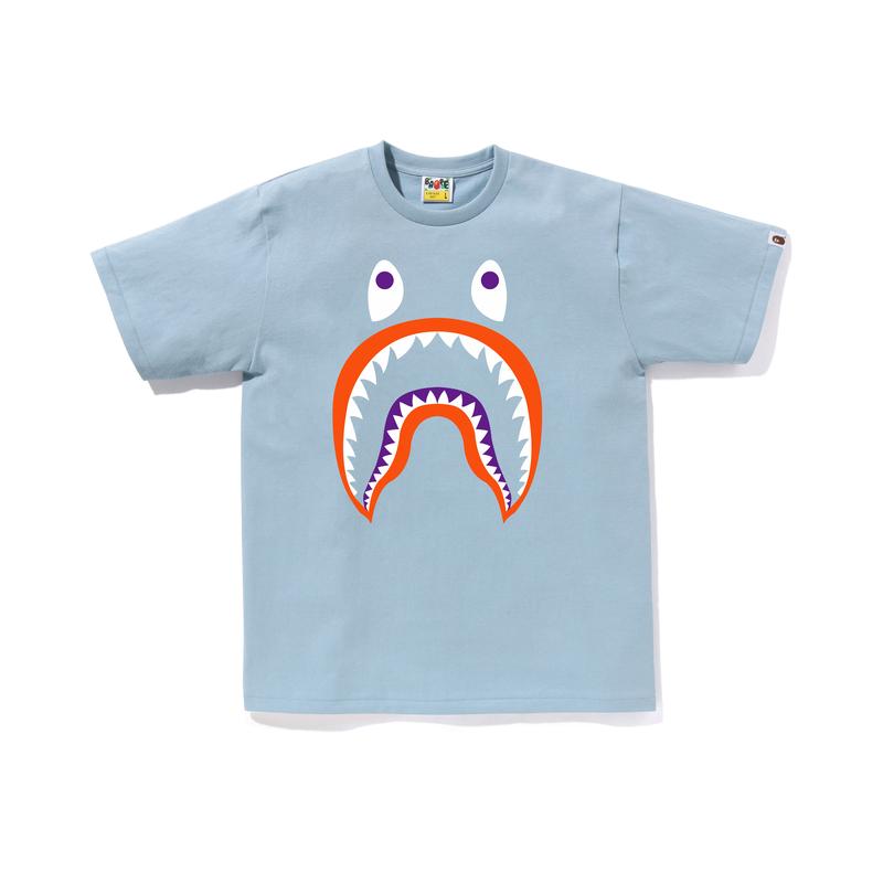 Bape Colors Shark Ponr Tee 0ZXTEM110016M