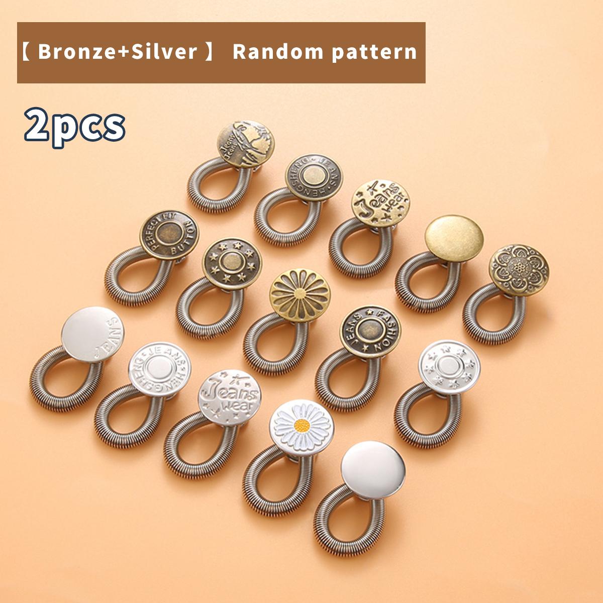 

2/5/10 шт. Пуговицы для джинсовых брюк, слегка увеличенная талия, регулируемые и съемные пуговицы, пуговицы для удлинения талии брюк