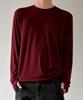 JUAN HOMME Essential Thumbhole Layered Tee (Burgundy)