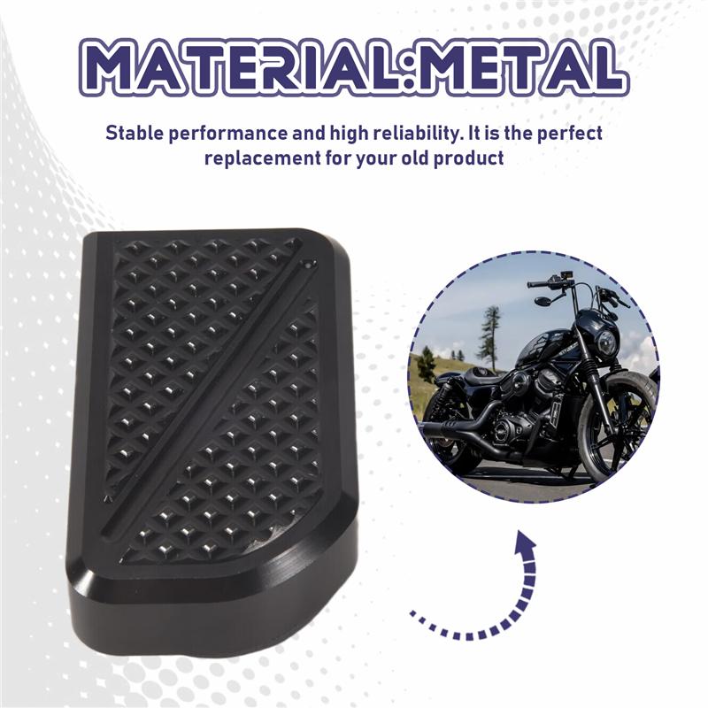 Enlarger Extension Rear Brake Pedal Foot Brake Pad For Motorcycle For Low Rider Softail Standard Street Bob FXBB
